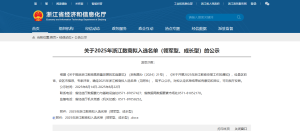 喜訊！托普云農(nóng)入選2025年“領(lǐng)軍型”浙江數(shù)商名單
